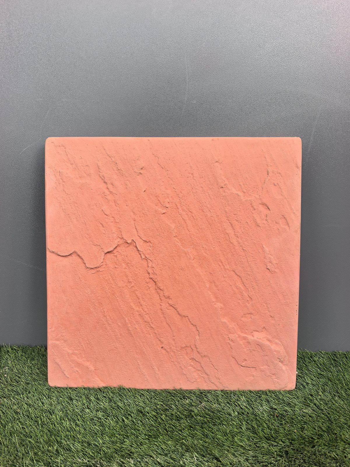 420 X 420 Red Rockface Paving Slab 420 x 420 (40mm)