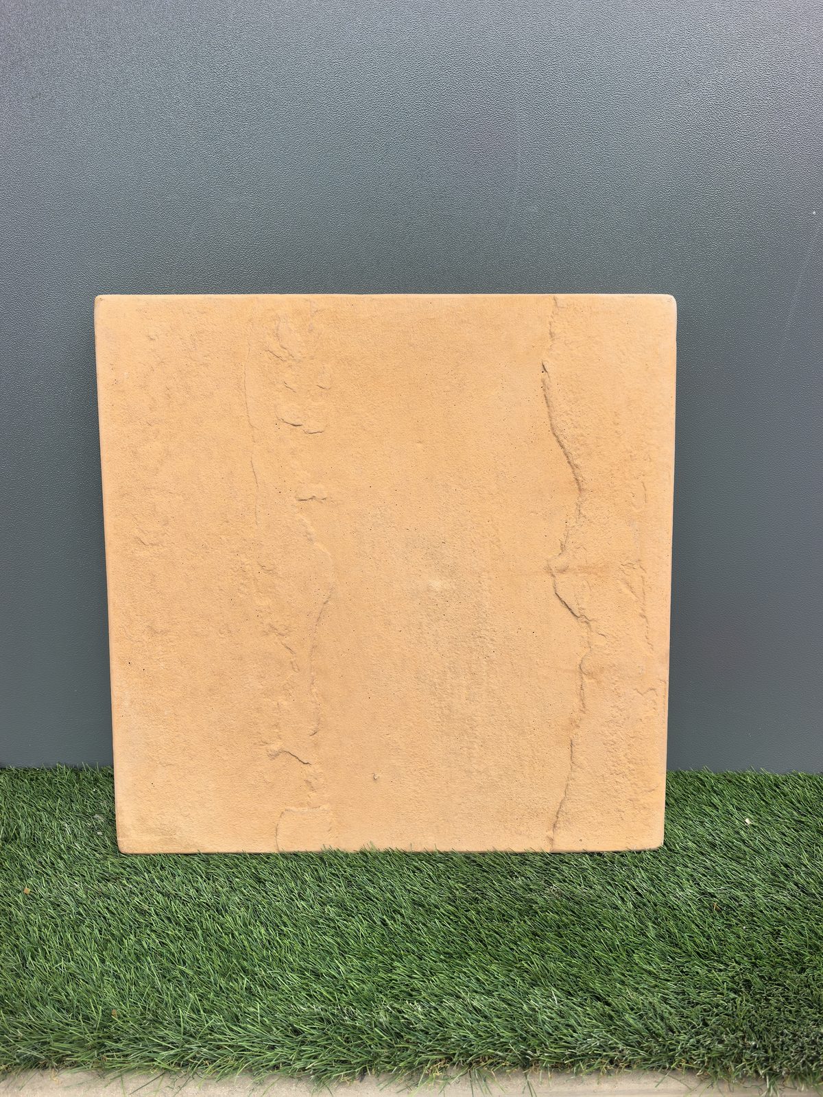 420 X 420 Tan Rockface Paving Slab 420 x 420 (40mm)